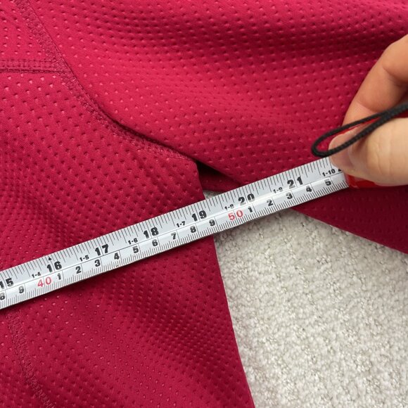 LOLE Full Zip Tech Textured Fleece Athletic Jacket Hoodie Pink / Red Women Sz L - Picture 8 of 16